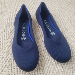 Rothy’s The “Flat” Maritime Navy Blue sz 6.5